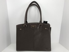 Women's BCBG Paris Brown Large Shoulder Handbag - Chic Bag - 220 MSRP          