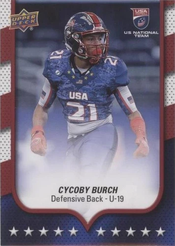 2016 Upper Deck USA Football Cycoby Burch #21