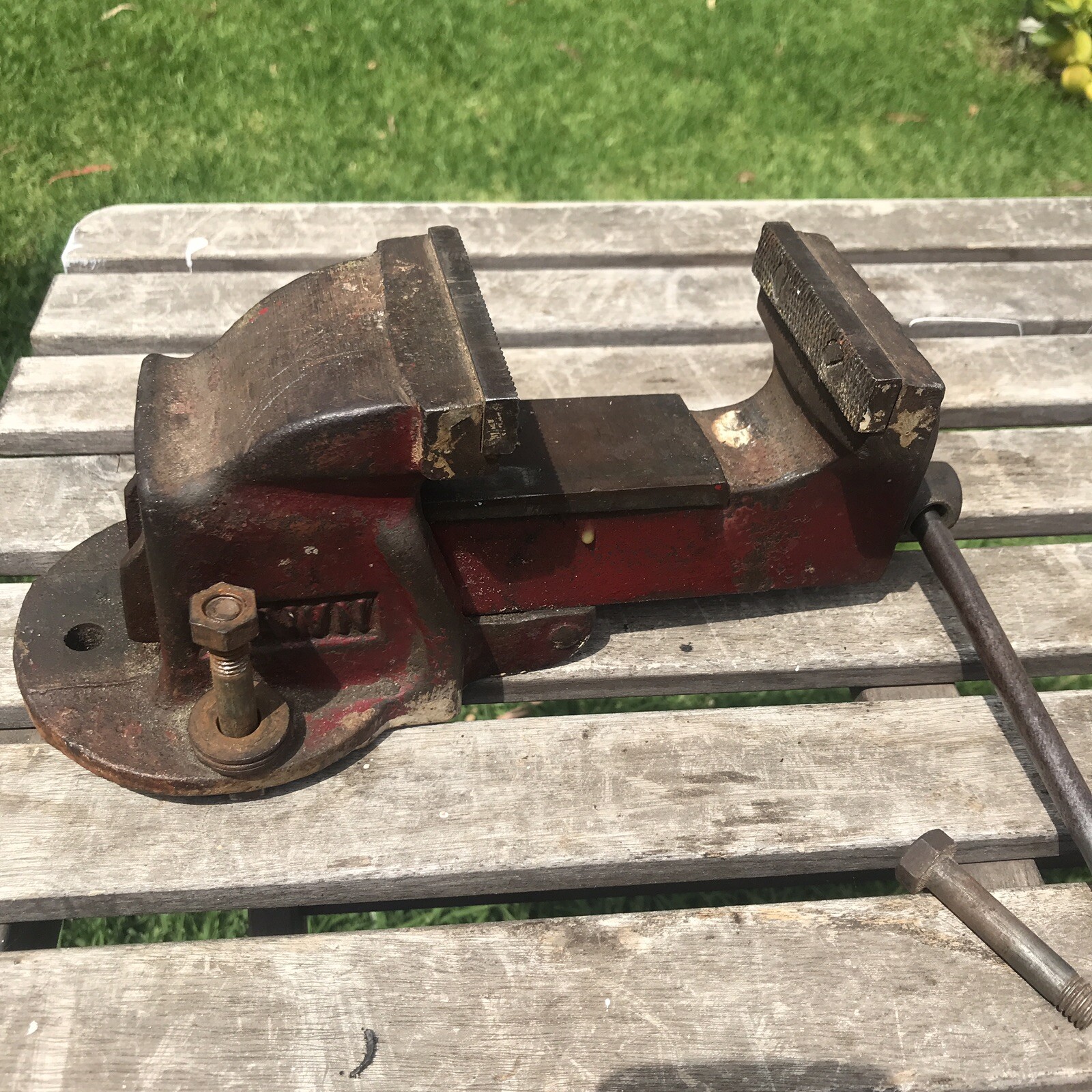 Vintage Dawn 3",75 mm engineers bench vice eBay