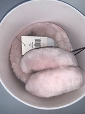 NEW UGG Australia Classic Logo Shearling Earmuffs / Pink Cloud / NWT