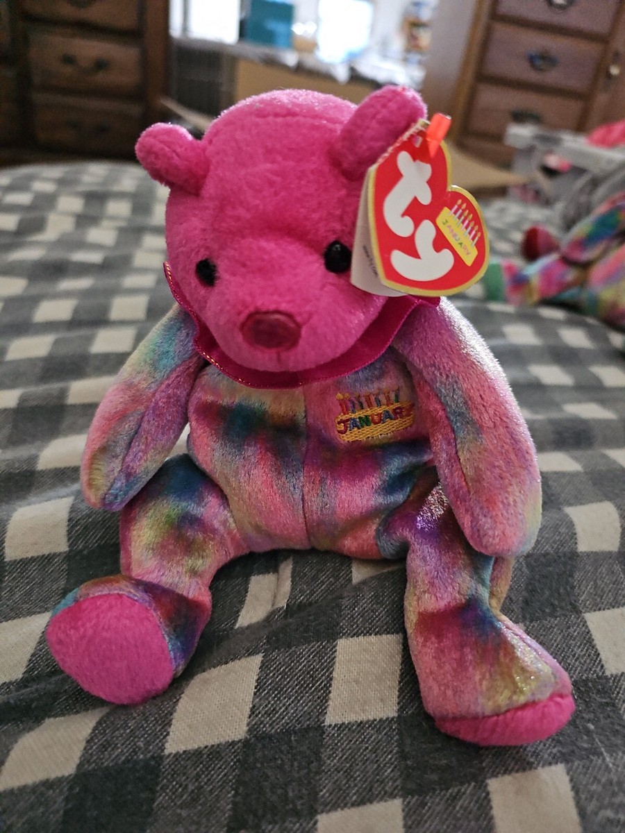 TY Beanie Baby JANUARY Birthday Bear inch)