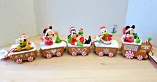 Hallmark 2016 Disney Christmas Express Train Set 5 Minnie Mickey Donald New Tag