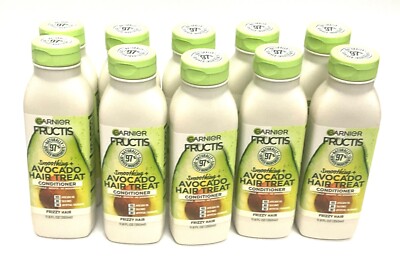 10 pcs  Garnier Fructis Smoothing  Avocado Hair Treat Conditioner 11.8 fl oz