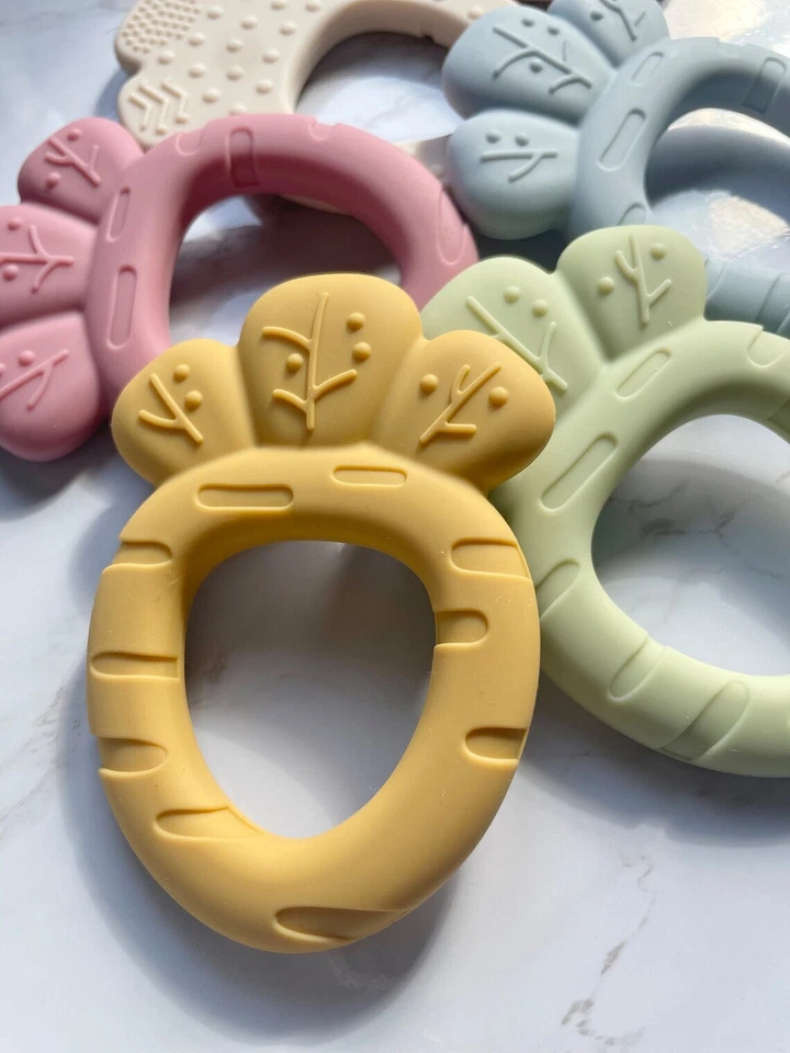 Easter Basket Colorful Carrot Teethers, Food Grade Silicone, BPA Free, Stuffer - Image 4 of 4