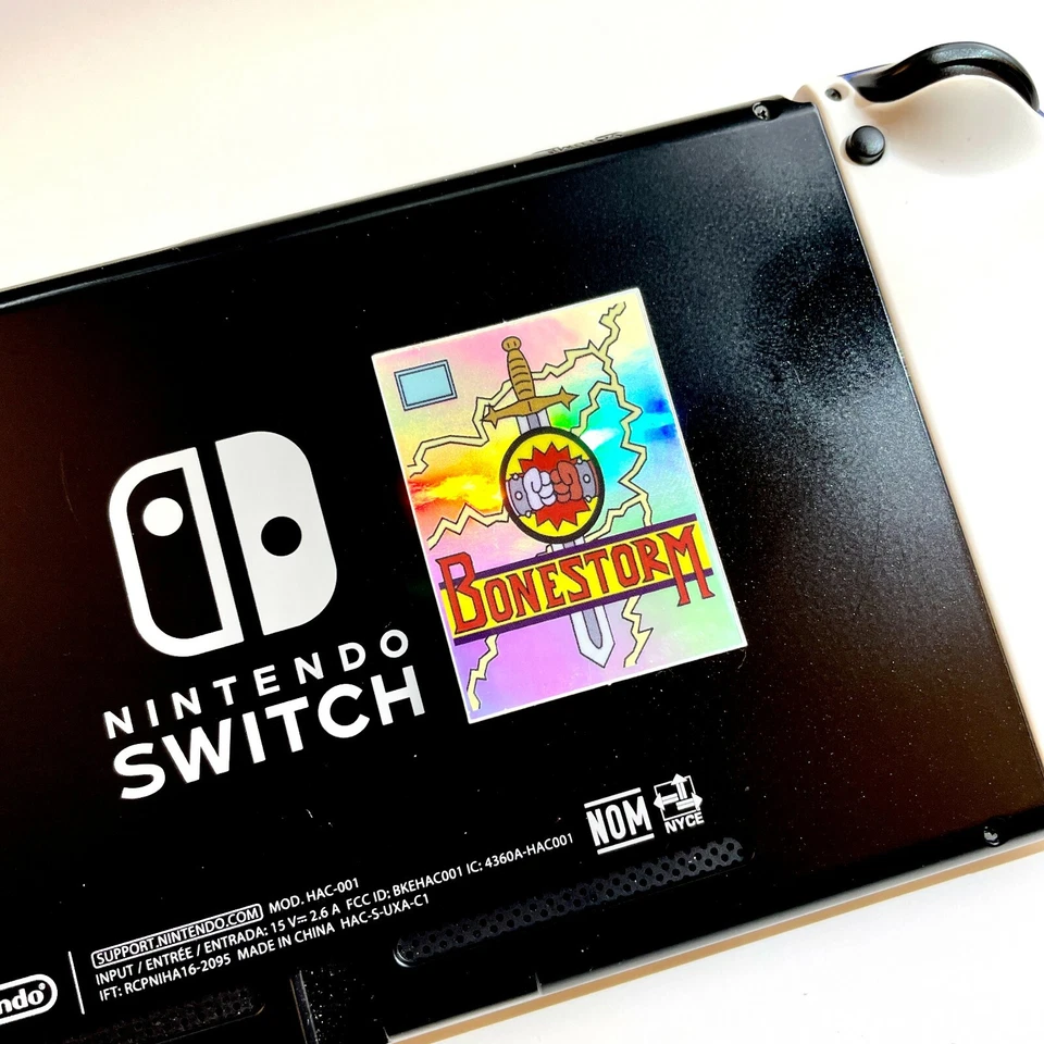 Mr. Sparkle, Bort, Bonestorm, Powersauce ☆ 6 Hologram Prism Simpsons Stickers - Image 2 of 4