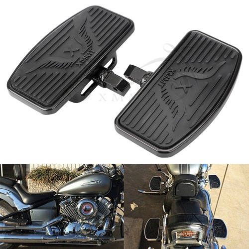 Black Rear Adjustable Floorboard Footboard For Harley Dyna Fat Bob FXDF FXDL FLD eBay