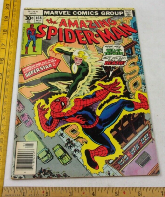 アメコミ Amazing spider man #168 マーベル　エックスメン The Amazing Spider-Man #168 comic book F/VF Marvel 1970s Super