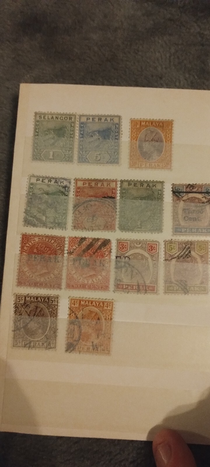 Stock Book Pocket Size 8 Pages One Few Very Old Malaya Stamps eBay