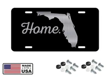 Florida Home License Plate Tag Vanity Front Aluminum 6 Inches By 12 Inches