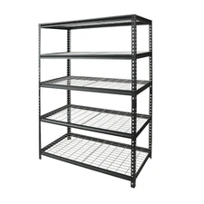 5-Tier Metal Storage Shelving Unit 24"D x 48"W x 72"H Storage Rack Shelf