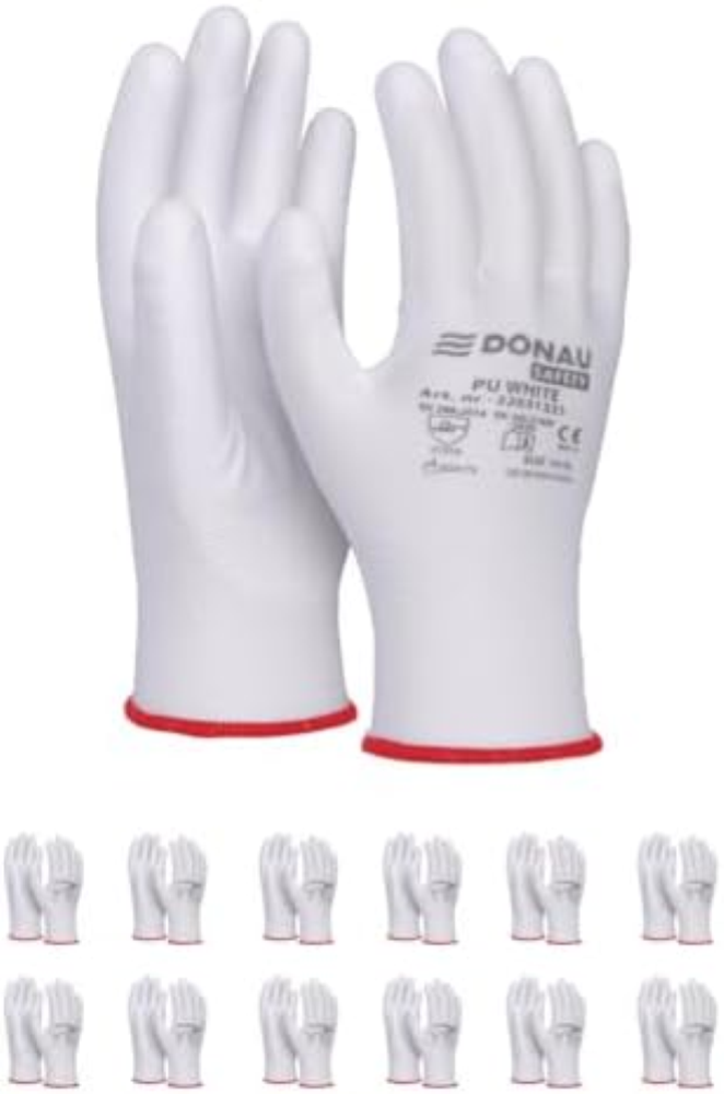 Montagehandschuhe Handschuhe/GrÃ¶ÃŸe 08, 12 Paar Guanti da montaggio, taglia 08,