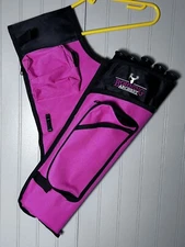 Bohning Archery Quiver Pink 5 Tube Belt Hip Right Hand With Pockets Field Target