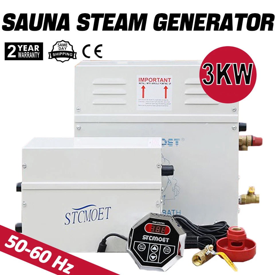Steam Shower Generator Kit 3KW for Bath Sauna SPA,For Home Commercial Use 220V - Image 2 of 4