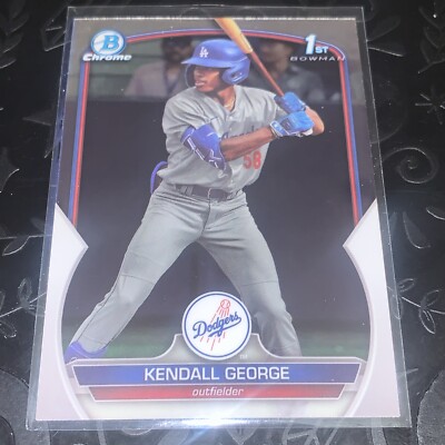 Kendall George 2023 Bowman Draft Chrome 1st Card #BDC-190