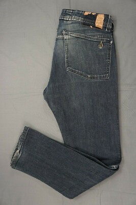 Volcom 2X4 Stretch Denim Skinny Skate Jeans. Perfectly Broken In 