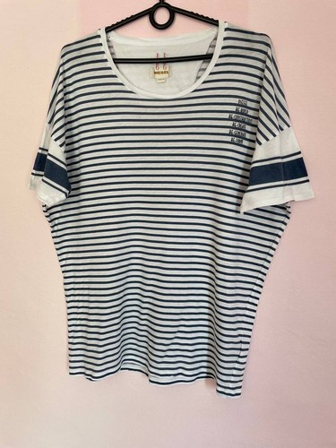 Diesel Woman’s Striped T-Shirt Top XL - Picture 3 of 7