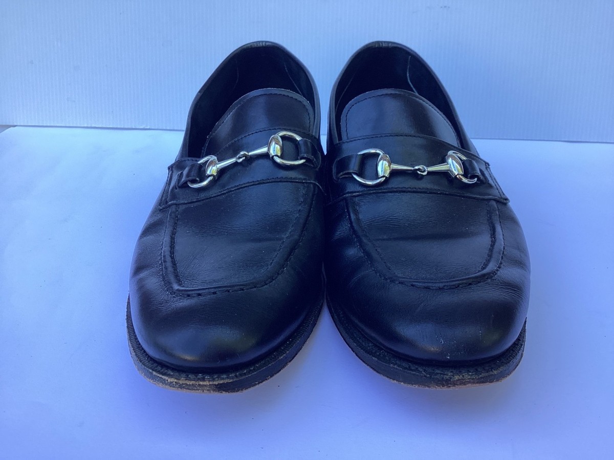Black Meermin Silver Horse Bit Goodyear Welted Loafers 9.5  display picture 3