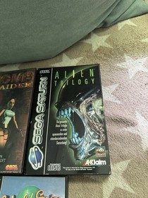Sega Saturn Spiele Bundle (Tomb Raider, Alien Trilogy, World Series Baseball)