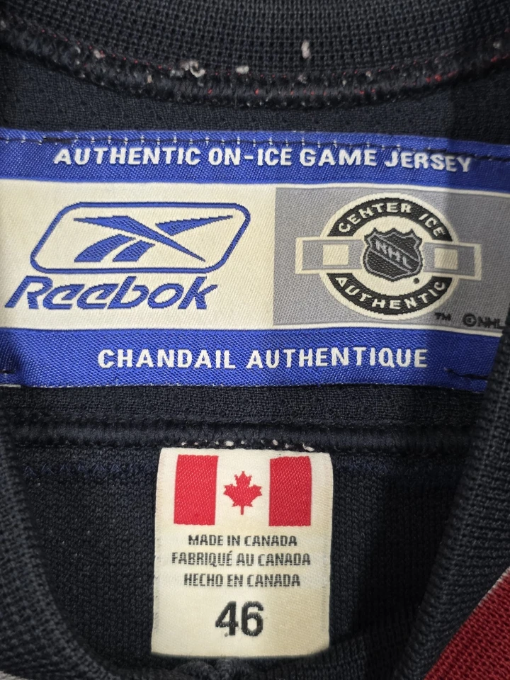 Vintage Vancouver Canucs Roberto Luongo  Reebok Center Ice Jersey Sz 46 - Image 4 of 4