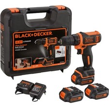 Black & Decker Trapano/Avvitatore 10.8V Litio in valigetta con doppia batteria