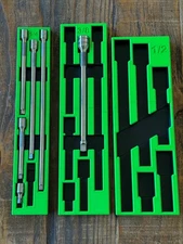 Custom Made Extension Organizer for Snap On  1/4, 3/8, 1/2 Sets  Extension Tray