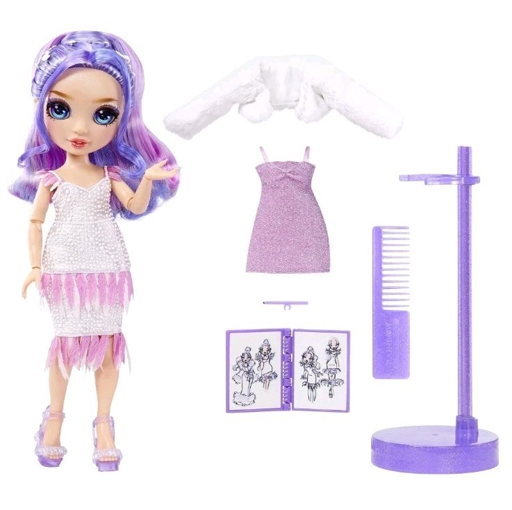 Детская кукла Rainbow High Project Rainbow Runway Violet Willow Fashion Doll. 2023 MGA. New — фото 2