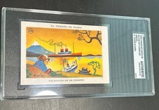 1930’s Chocolate Amatller Spain El Tesoro de Rabin Mickey Mouse #24 SGC Auth