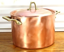 Unused Paul Revere Ware 4 Qt Buffet USA Solid Copper Stock Pot Limited Ed Pan
