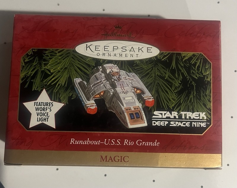 NEW Hallmark 1999 Ornament Star Trek Deep Space Runabout Rio Grande Light Sounds