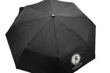 Totes Automatic Open Compact Umbrella Black 42in Company Branded Logo