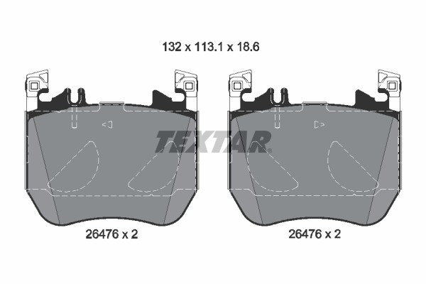 Textar Bremsbelagsatz BremsklöTze FüR Mercedes-Benz S-Klasse V223-image