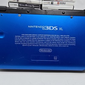 Nintendo 3DS XL Blue Console 12 Games Case Charger Bundle Lot