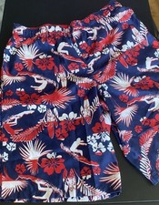 OP Boys Swim Trunks Surfer Design Red  Blue Size XXL/2XG 18 