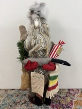 Marlene Denn Vtg 1990 Handmade Cloth Doll Michigan Father Christmas 24"