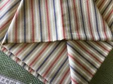 100 cm x 137 cm Ian Mankin Ticking 1 cotton stripe fabric Remnant BRITANNIA