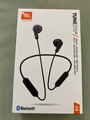 JBL Tune 215BT Bluetooth Wireless Pure Bass Sound Hands-Free Calls Earbuds F/Shi