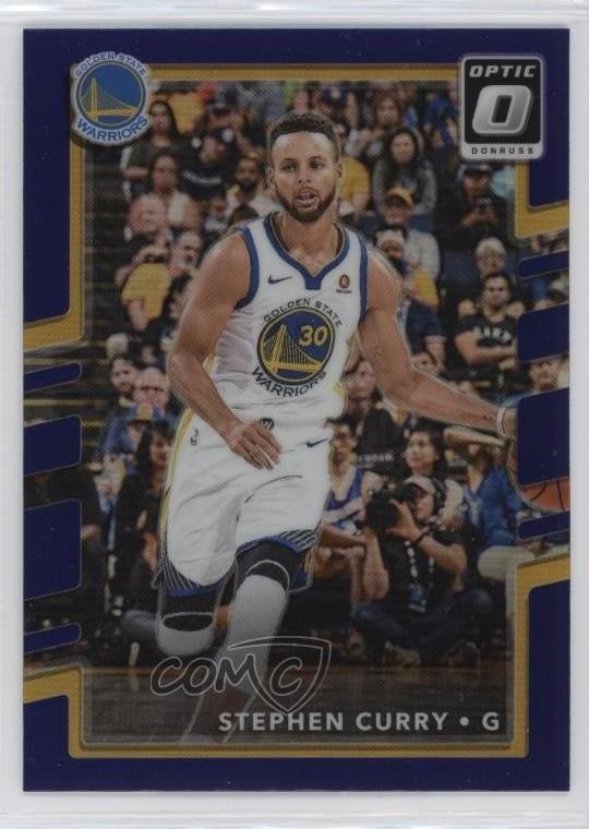 2017-18 Panini Donruss Optic Purple Prizm Stephen Curry #46 2l4