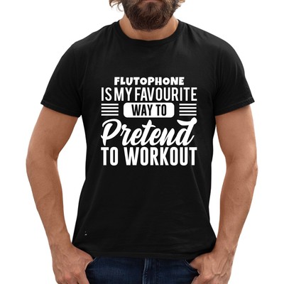 FLUTOPHON IST MEINE LIEBLINGSART, SO ZU TUN, ALS WÜRDE ICH TRAINIEREN SCHWARZES T-SHIRT SKILL UP
