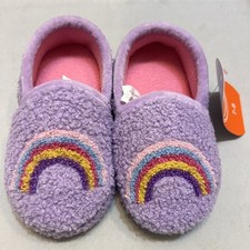 Wonder Nation Girls Slippers Shoe Size 7-8 Rainbow
