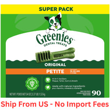 Greenies Original Flavor Adult Natural Dental Dog Treats Petite Size, 90 Count