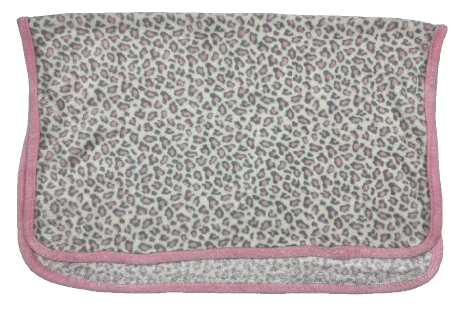 Manta Garanimals Bebé Rosa Gris Leopardo Guepardo Suave Vellón Walmart Difícil de Encontrar Lovey Foto 2 de 3