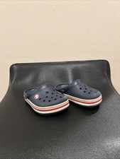 Crocs Kids Crocband Clog Toddler Size 5 Navy Slip On Shoes No Straps Casual Shoe
