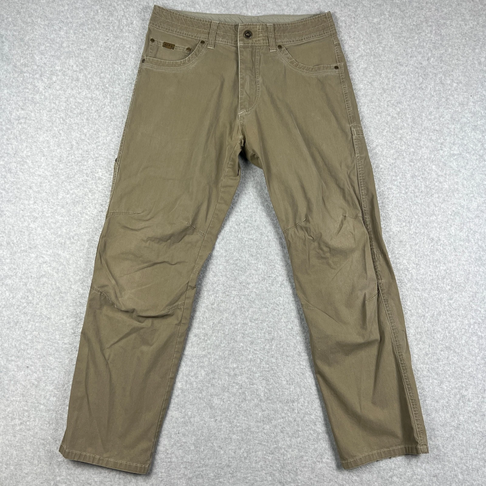 Kuhl Revolvr Pants Lightweight Hiking Stretch 32x30 Mens Beige Patina Outdoors