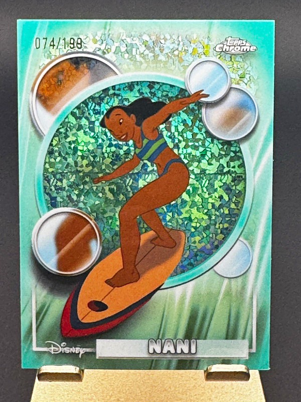 2026 Topps Chrome Disney Nani Aqua Mini-Diamond Refractor /199