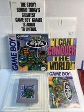 1991 Teenage Mutant Ninja Turtles II Game Nintendo Gameboy Tested & Working +Box