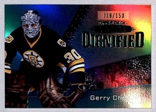 Gerry Cheevers 2022-23 UD Stature Dignified Green /150 #D-18 Boston Bruins