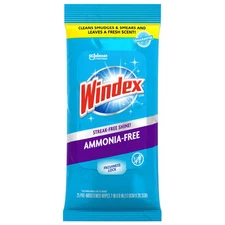 Windex Ammonia Free Glass Cleaning Wipes 25 Count Streak Free Shine