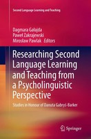 Dagmara Ga¿Ajda (U. A.) | Researching Second Language Learning And Teaching...