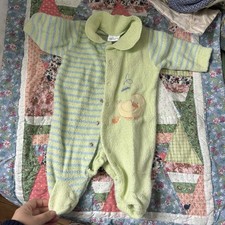 Vintage Carter baby duck terry cloth sleeper