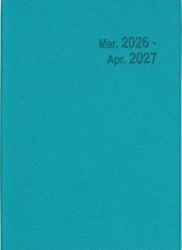 Hakubunkan 2026 B6 Monthly SD-11 Index Planner, Turquoise No.4784